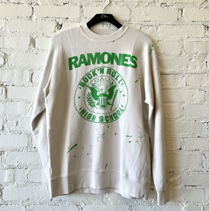 Madeworn Ramones Crew Fleece in Vintage White — Etc